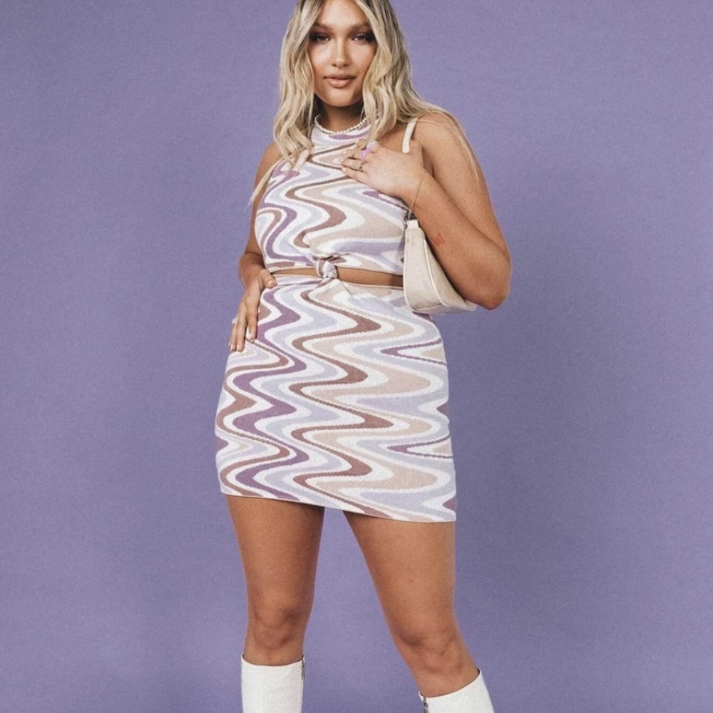 Princess Polly SAVANNA MINI DRESS PURPLE